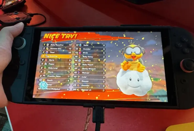 Não remova esta película do seu Switch 2