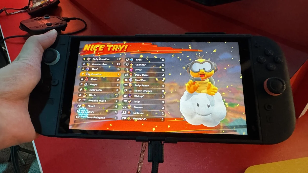 Não remova esta película do seu Switch 2