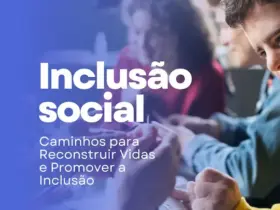 Post do instagram dia da inclusao social moderno azul e branco