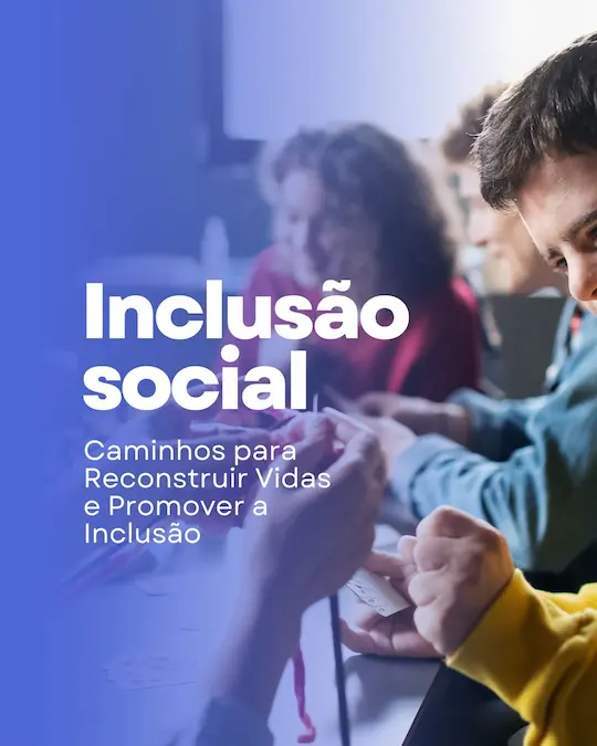 Post do instagram dia da inclusao social moderno azul e branco
