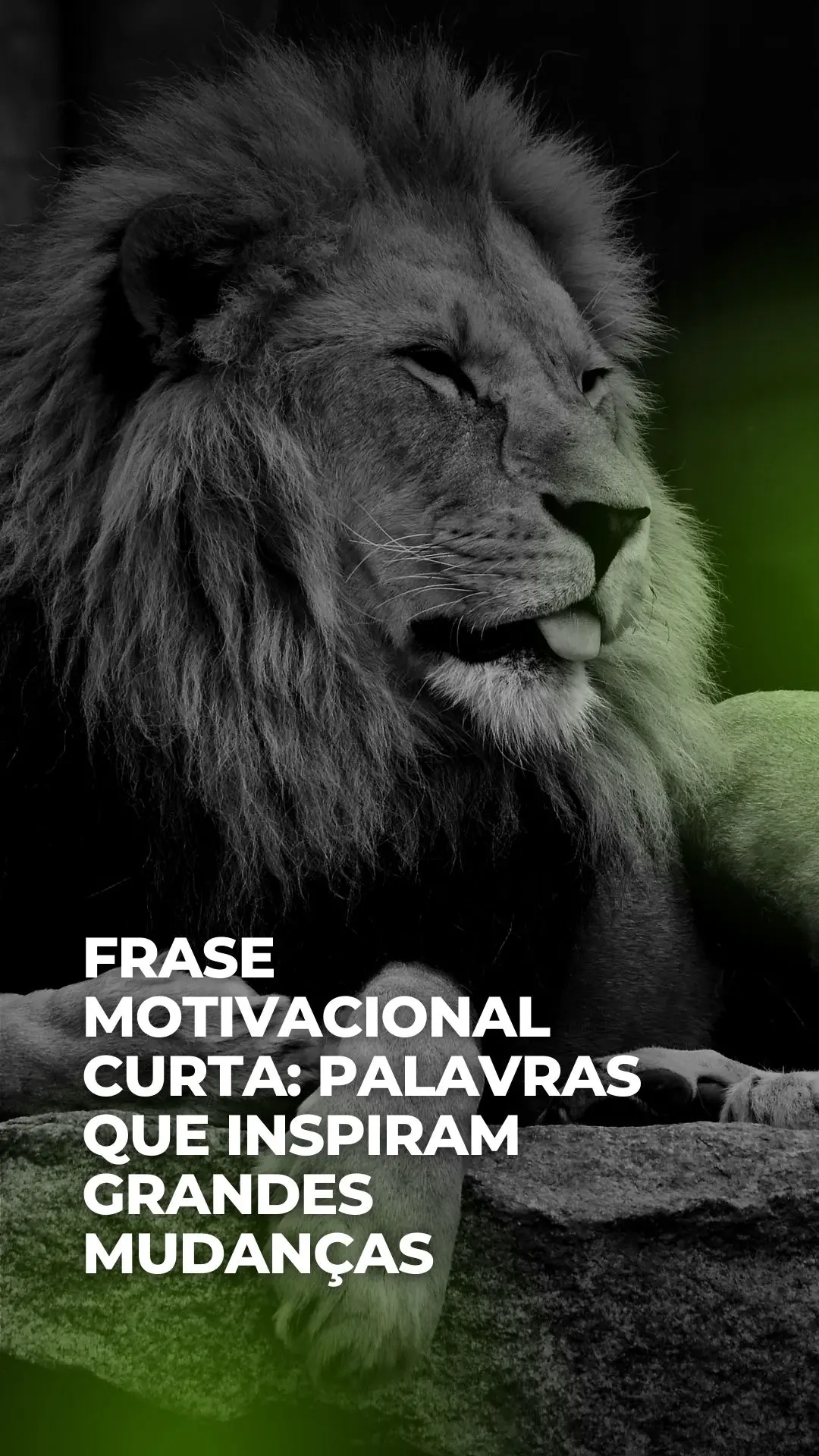 Story do instagram frase motivacional simples preto e branco